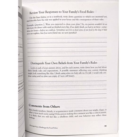 The Intuitive Eating Workbook: 10 Principles for Healthy Relationship with Food - Picture 4 of 9